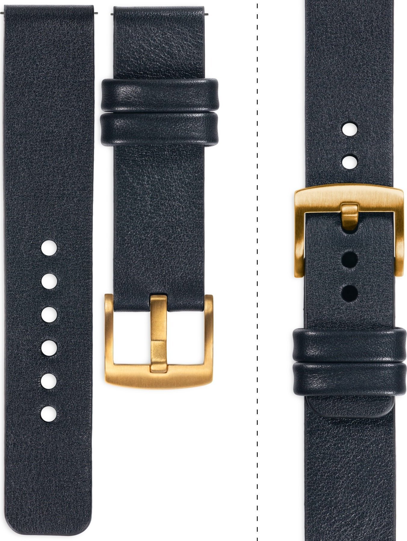 moVear moVear Prestige S1 Skórzany pasek 20mm do Huawei Watch GT 3 Pro (43mm) / GT 3 2 1 (42mm) | Czarny [klamra do wyboru] Standard