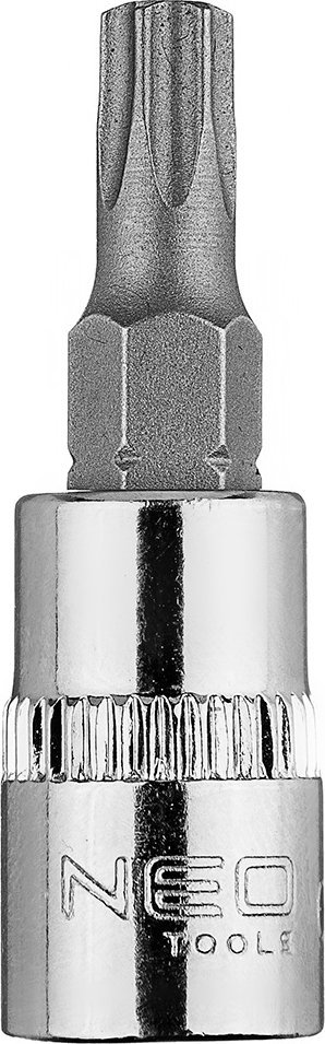 Neo Końcówka TORX TX27 na nasadce 1/4", krótka, 37 mm