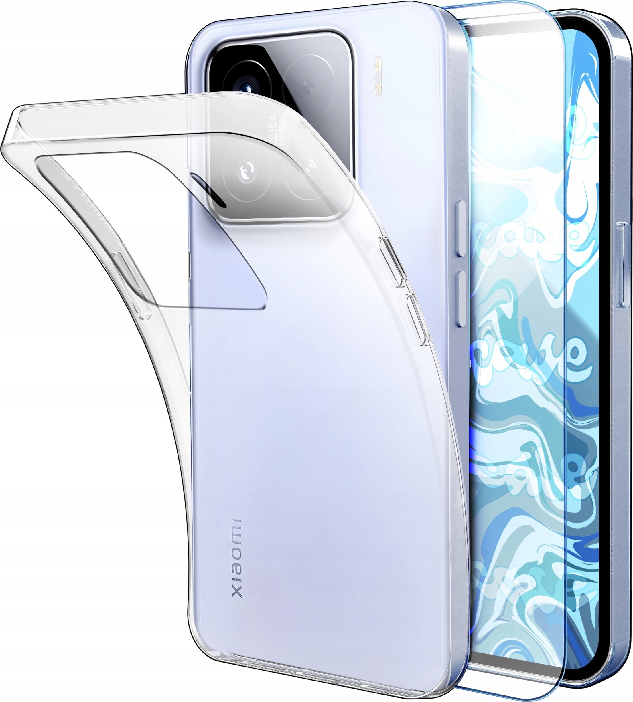 Etui Do Xiaomi 15 (Przezroczyste, Silikonowe, Ochronne, Pokrowiec) Szkło