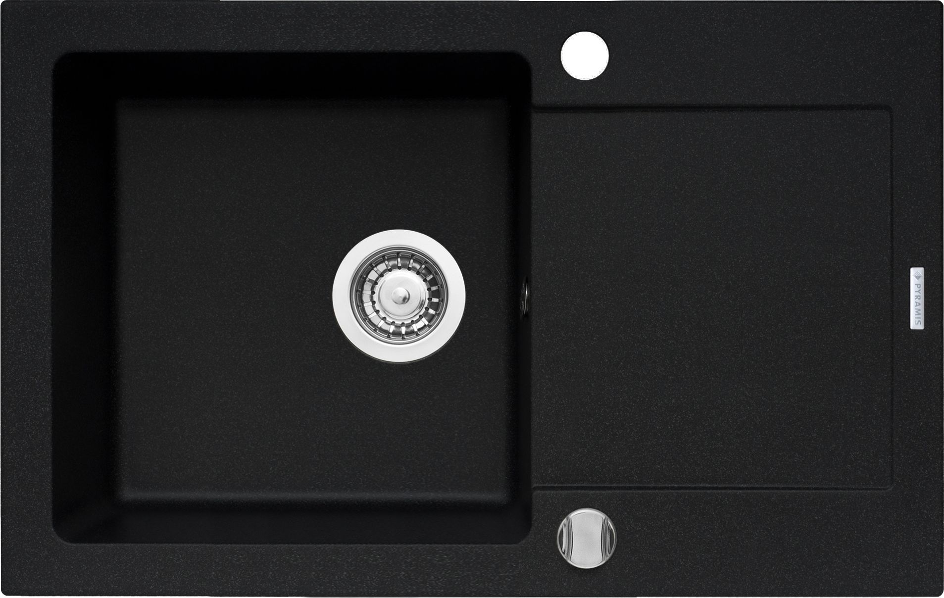 Zlewozmywak Pyramis granitowy Pyramis MIDO 79x50 1B 1D Karbon