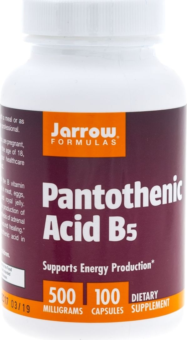 Jarrow Jarrow Formulas Pantothenic Acid B5 (Kwas pantotenowy) - 100 kapsułek