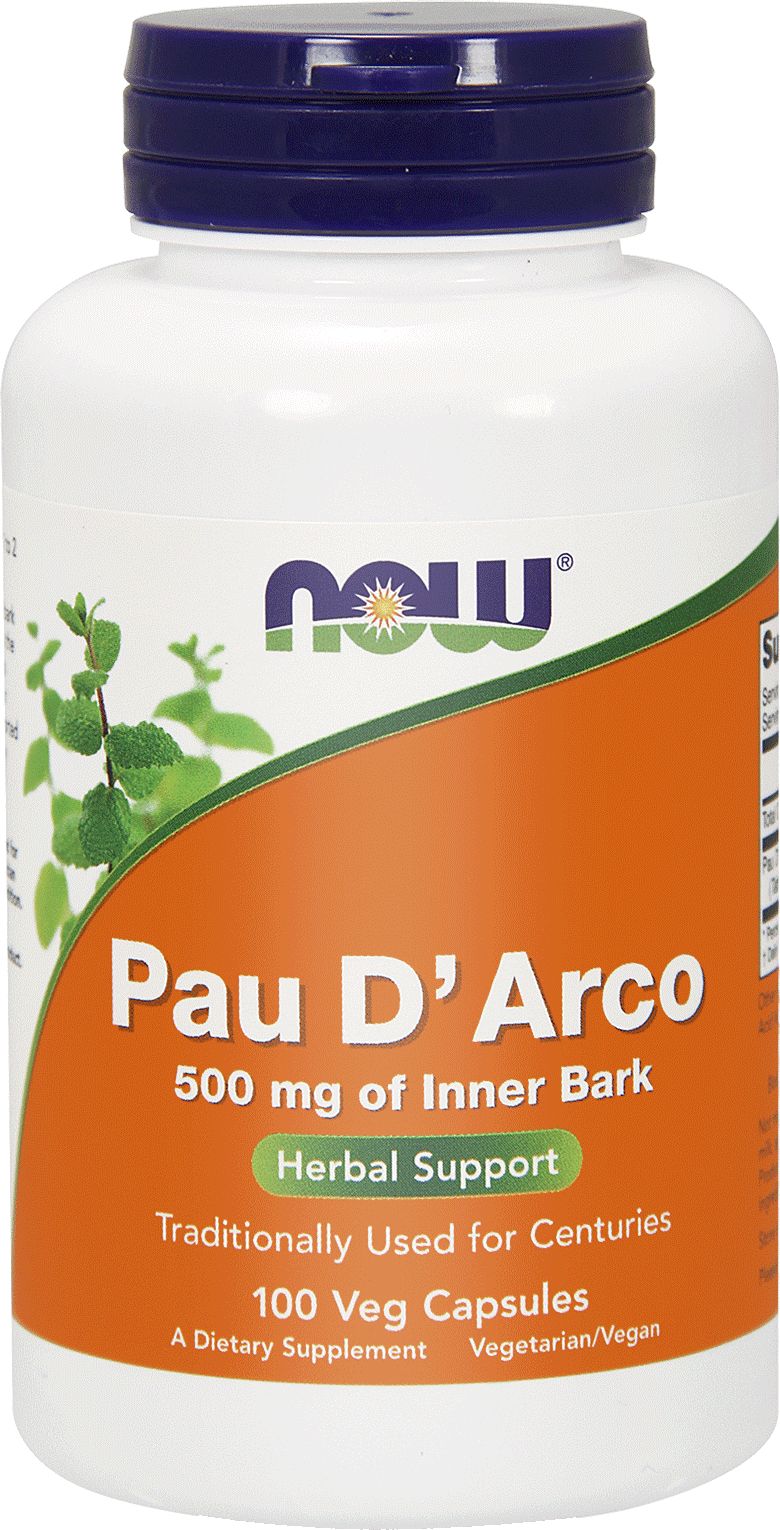 NOW Pau D'Arco 500mg 100 vege kapsułek