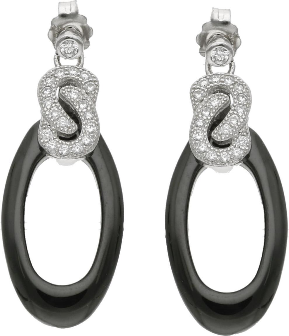 Rosanto Srebrne kolczyki sztyft z cyrkoniami 925