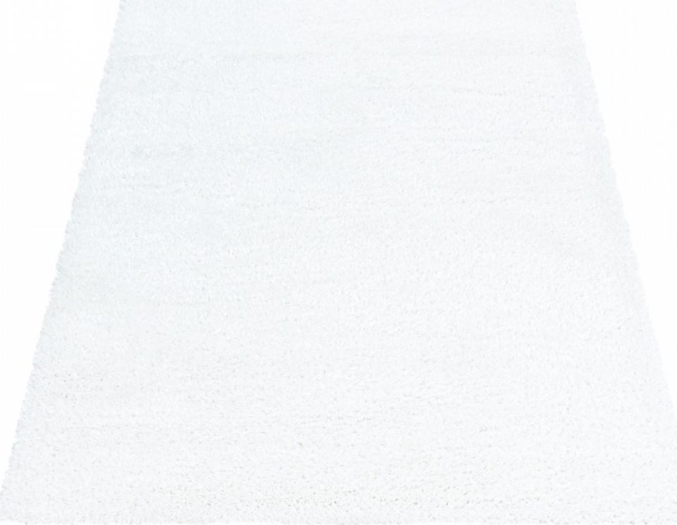 Ayyildiz Hali Dywan do salonu, sypialni Shaggy Jednokolorowy Biały BRYLANT Prostokąt 120x170 cm