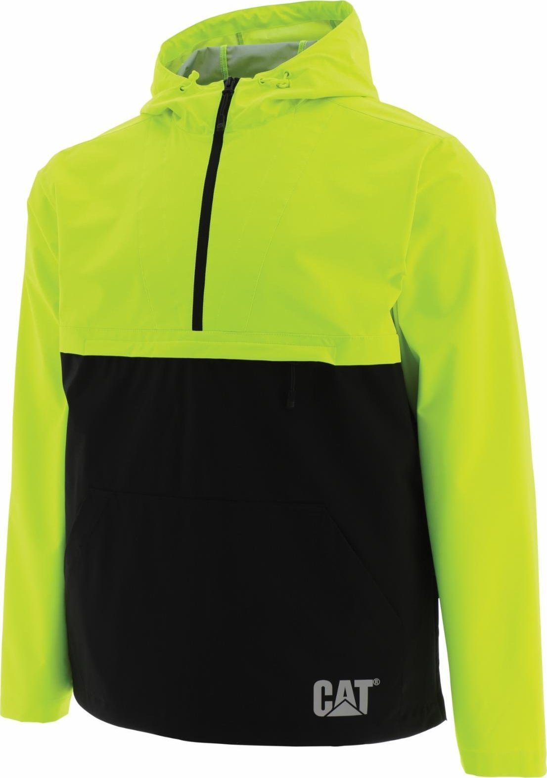 CAT CAT KURTKA Z KAPTUREM TRADE PACKABLE 1310136 - ultralekki softshell: 4 oz., przednia głęboka kieszeń (124 gsm), 88% - Hi-Vis Orange L