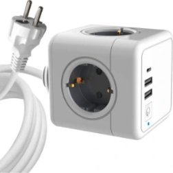 Listwa rozgałęźnik powercube 4 gniazda 3 usb kabel