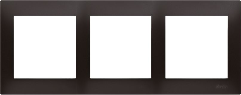 Kontakt-Simon Ramka 3-krotna 54 Premium do puszek karton-gips antracyt metalizowany (DRK3/48)