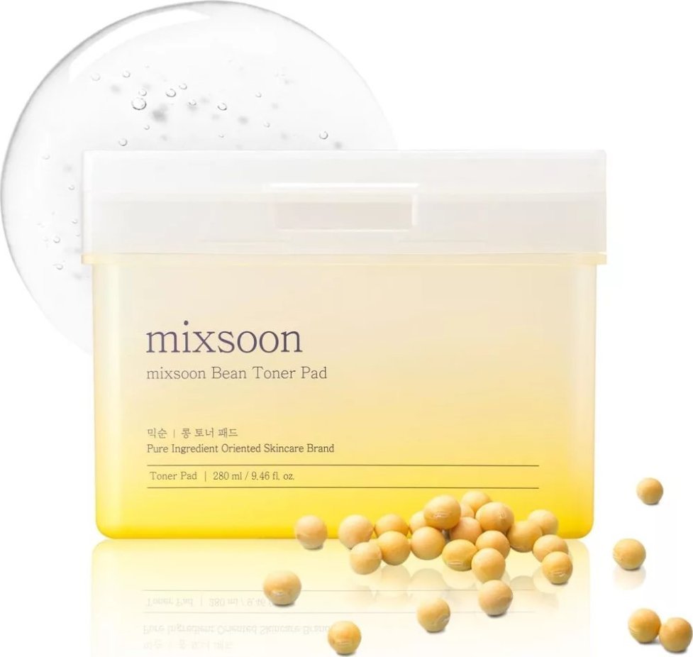 Mixsoon Mixsoon Płatki z tonikiem nasączone ekstraktem z fasoli - 70 sztuk