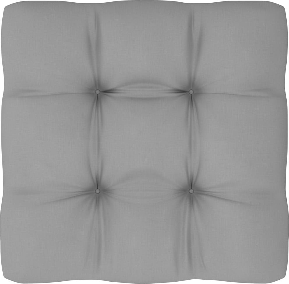 vidaXL Poduszka na sofę z palet, szara, 70x70x12 cm