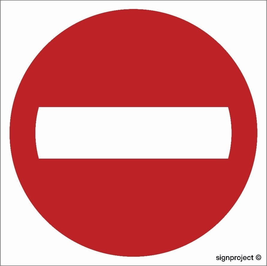 Mój dom Zakaz Wjazdu - Znak Drogowy 30 X 30 Cm, Pn - Płyta Libres Polska Sp Sgp-Sa001_300X300_Pn 5904937491441