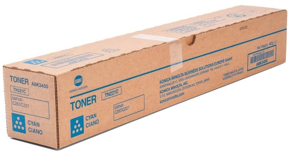 Toner Konica Minolta Konica Minolta A8K3450 kaseta z tonerem 1 szt. Oryginalny Cyjan