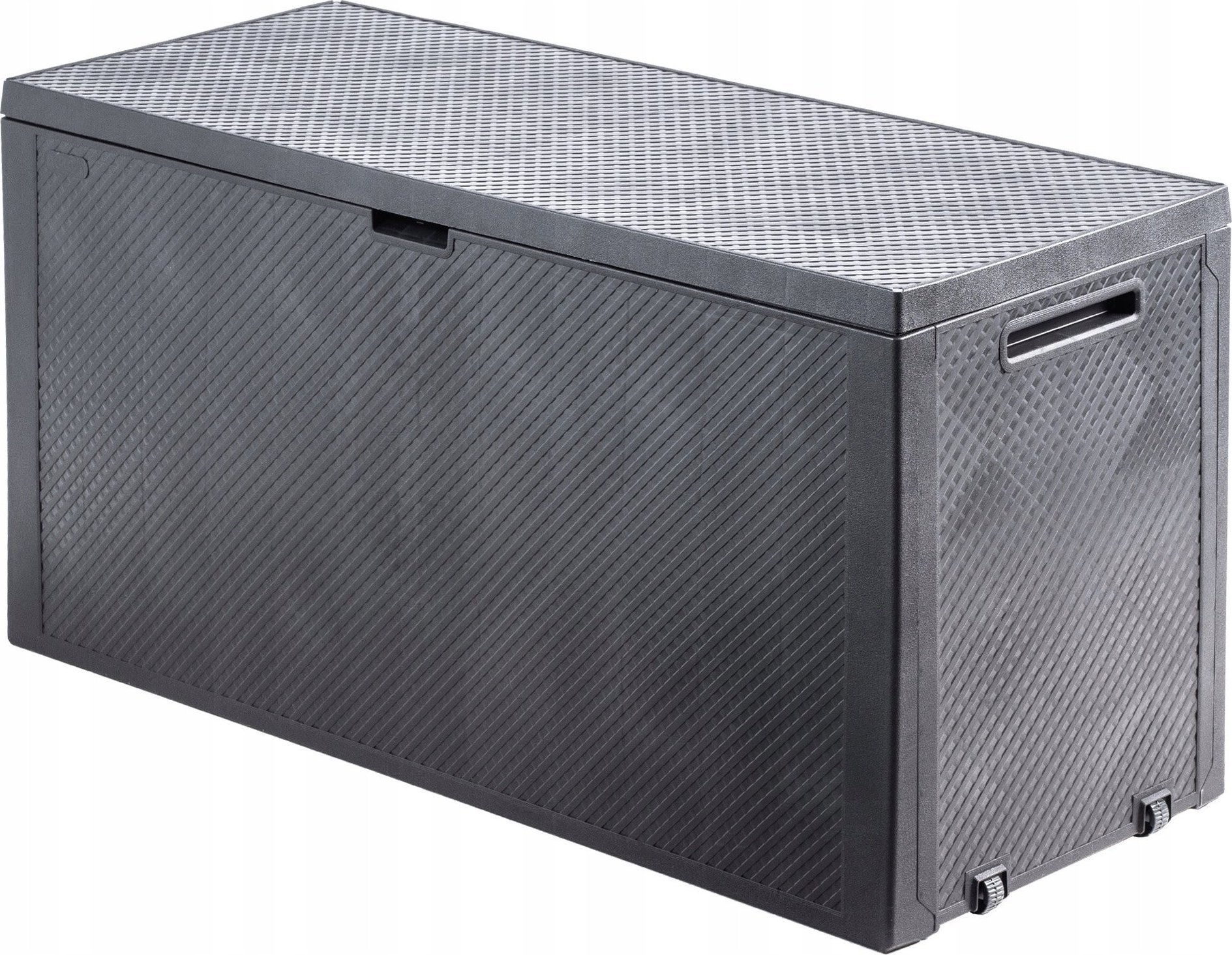 Skrzynia ogrodowa Kadax Skrzynia Ogrodowa Balkonowa Do Ogrodu Grafit 280 L