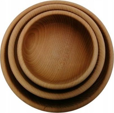Polski Producent Miseczka Misa Drewniana Miska Półmisek 16cm Buk Parzony