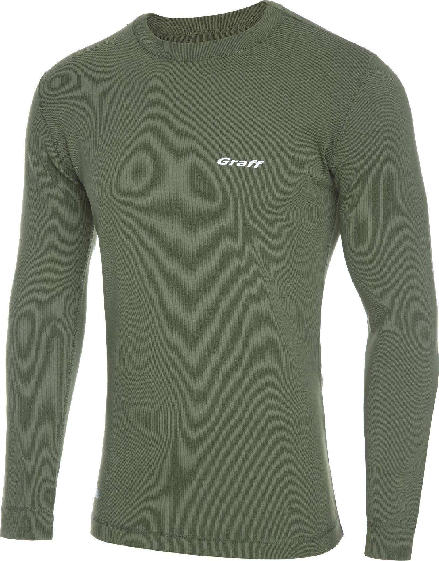 Graff Koszulka termoaktywna męska z długim rękawem Graff 905-1 Oliwka
