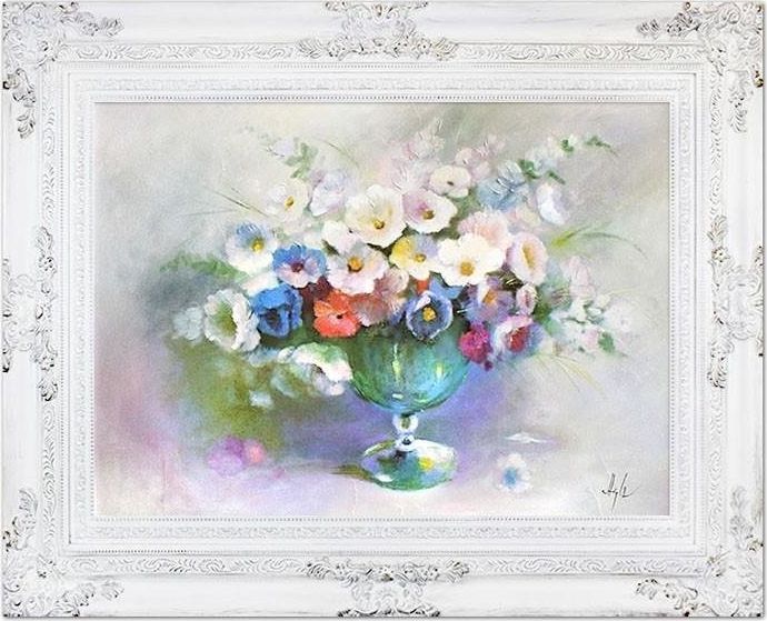 GO-BI Obraz "Bukiety mieszane " ręcznie malowany 78x98cm