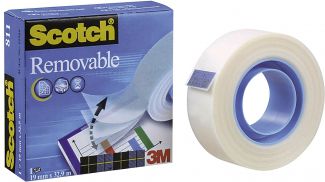 Scotch Taśma klejąca 19mm 33m mleczna (SC5000)