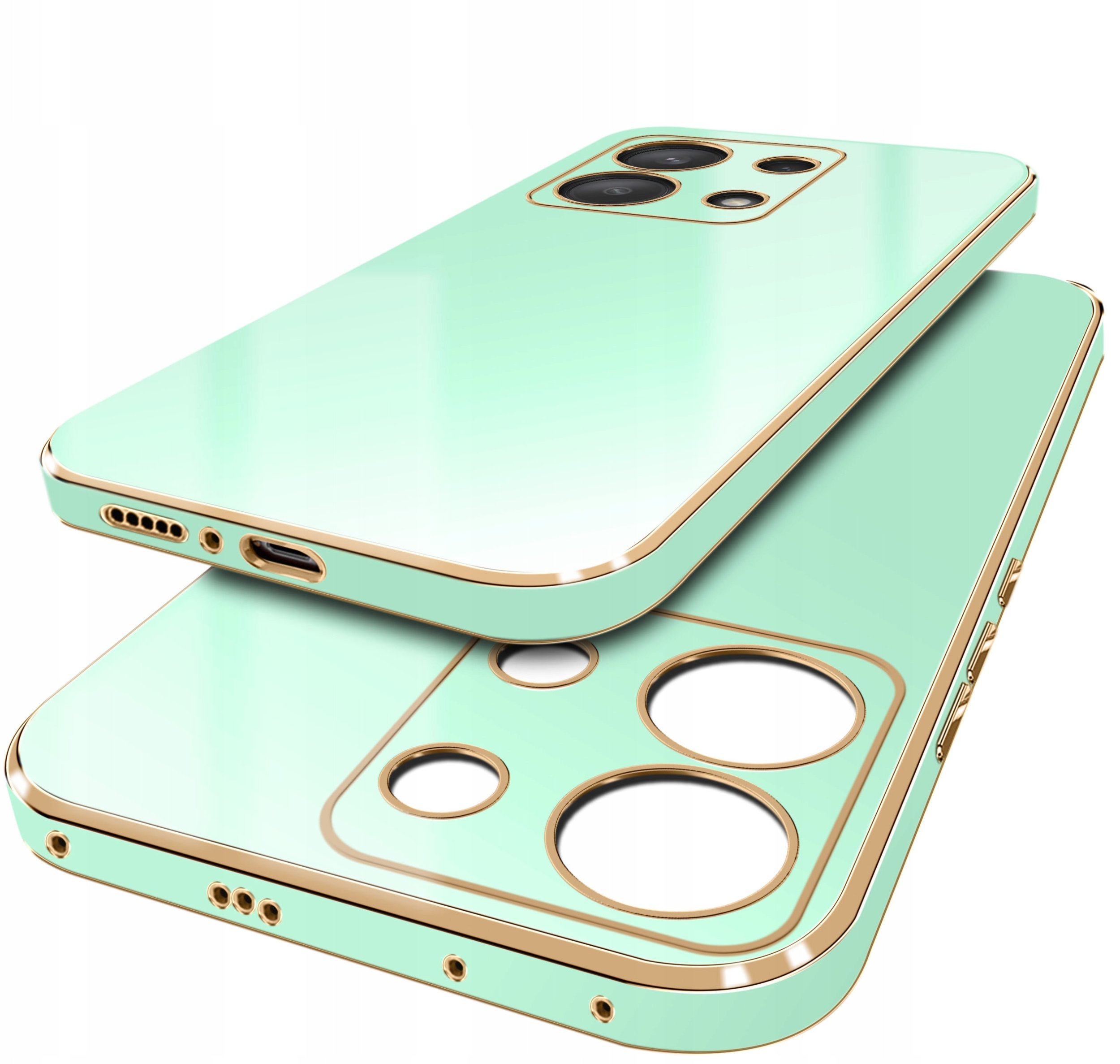 Etui do Xiaomi Redmi Note 13 Pro 4G GOLD GLAMOUR + Szkło OCHRONNE 9H