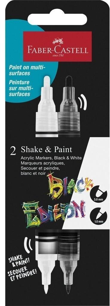 Markery akrylowe Black Edition 2szt biały + czarny
