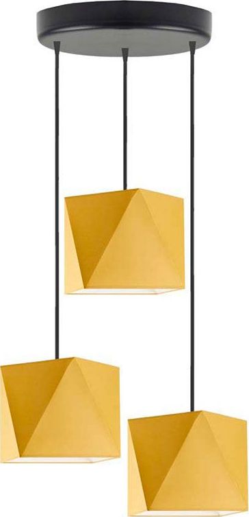 Lampa wisząca Lumes Lampa wisząca z trzema abażurami - EX256-Majorex- 18 kolorów do wyboru Brązowy