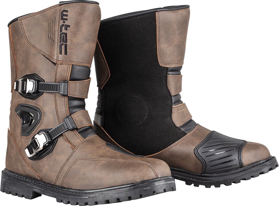 W-Tec Męskie skórzane buty motocyklowe W-TEC Quartzo Kolor Brown, Rozmiar 47