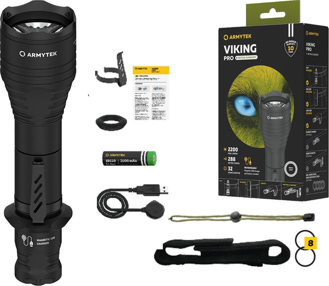 Latarka Armytek Latarka wytrzymała Armytek Viking Pro Magnet USB