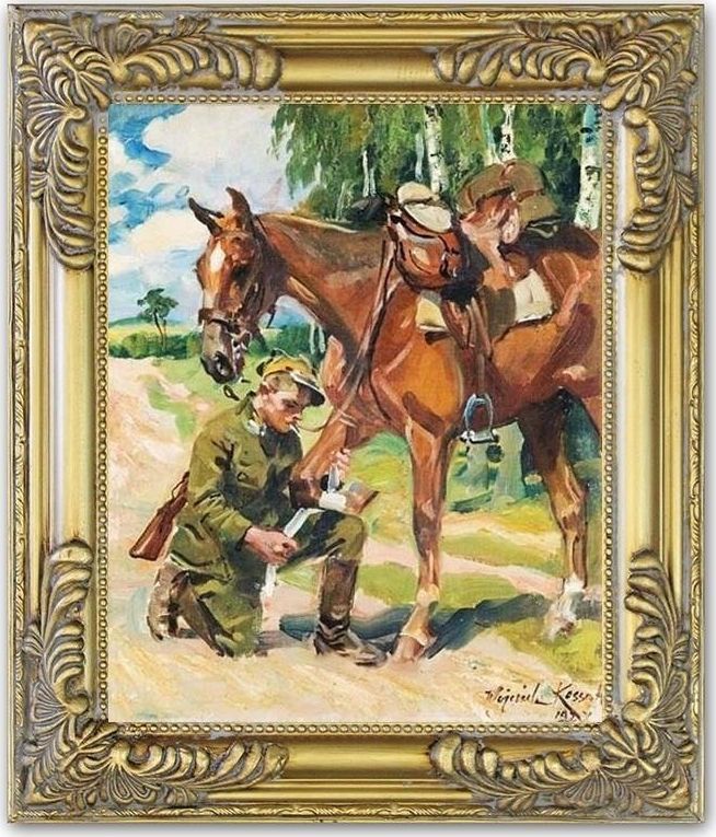 GO-BI Obraz - Malarstwo polskie 27x32cm