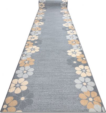 Dywany Łuszczów Dywan SZNURKOWY SIZAL FLAT 48829637 Jodełka szary, 100x350 cm