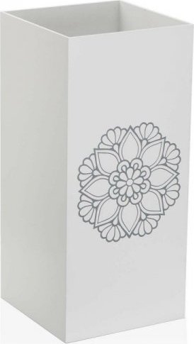 Versa Stojak na parasole Versa Mandala Biały Drewno MDF (22 x 48 x 22 cm)