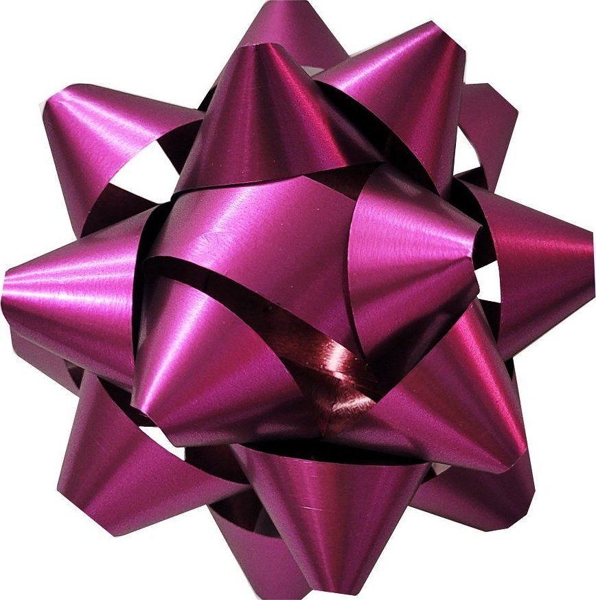 Fastima Rozetka Bordowa KOKARDA do prezentów 5,5cm 9MM