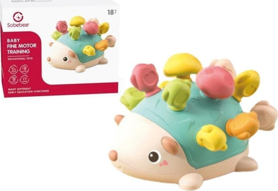 Jeżyk sensoryczny z kolorowymi patyczkami