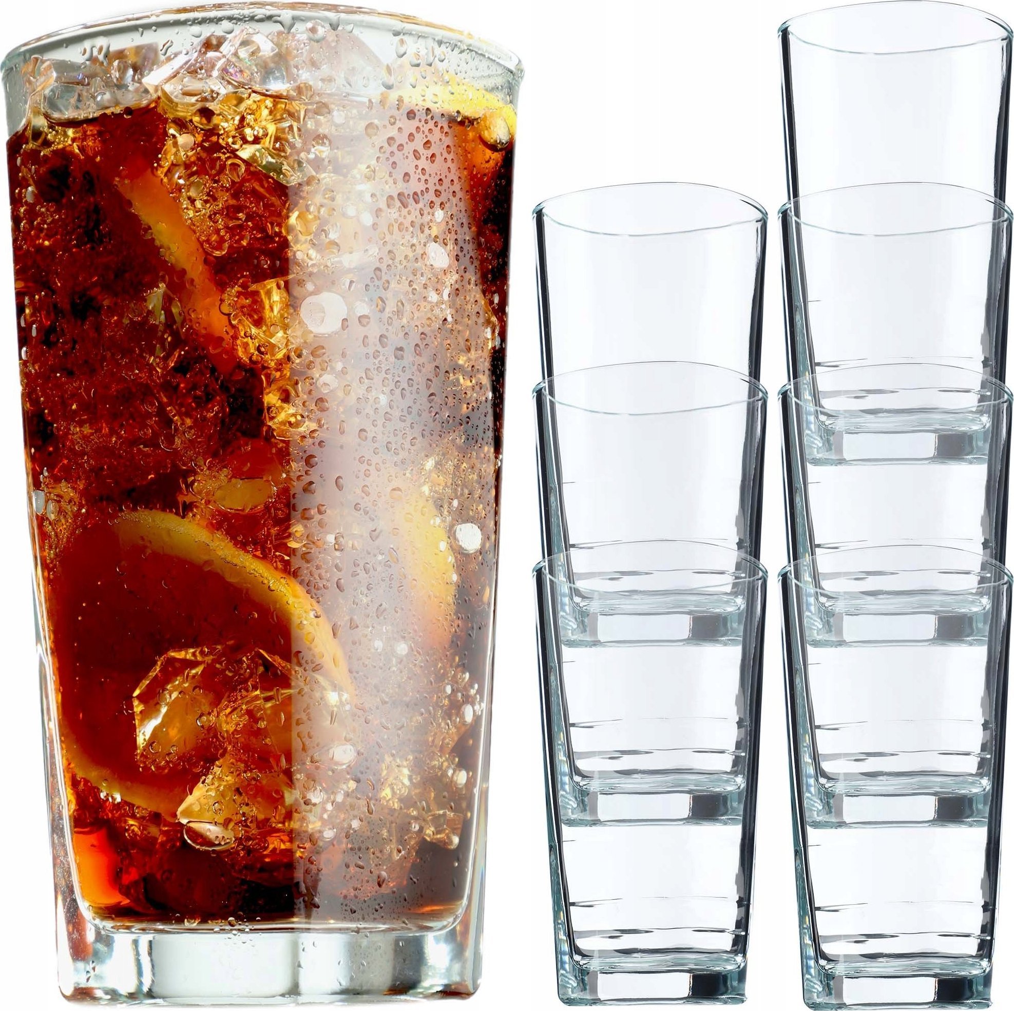 Kadax KADAX Zestaw 8 Szklanek Do Drinków Napojów 350ml