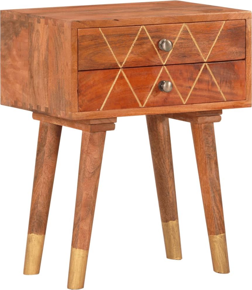 vidaXL Szafka nocna, 43x30x58 cm, lite drewno mango