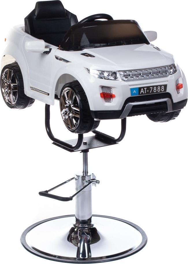 BEAUTY SYSTEM Dziecięcy fotel fryzjerski Range Rover biały