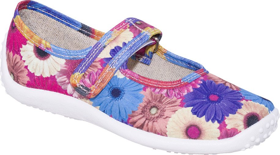 ZETPOL Balerinki kapcie dziewczęce Julia Kwiaty