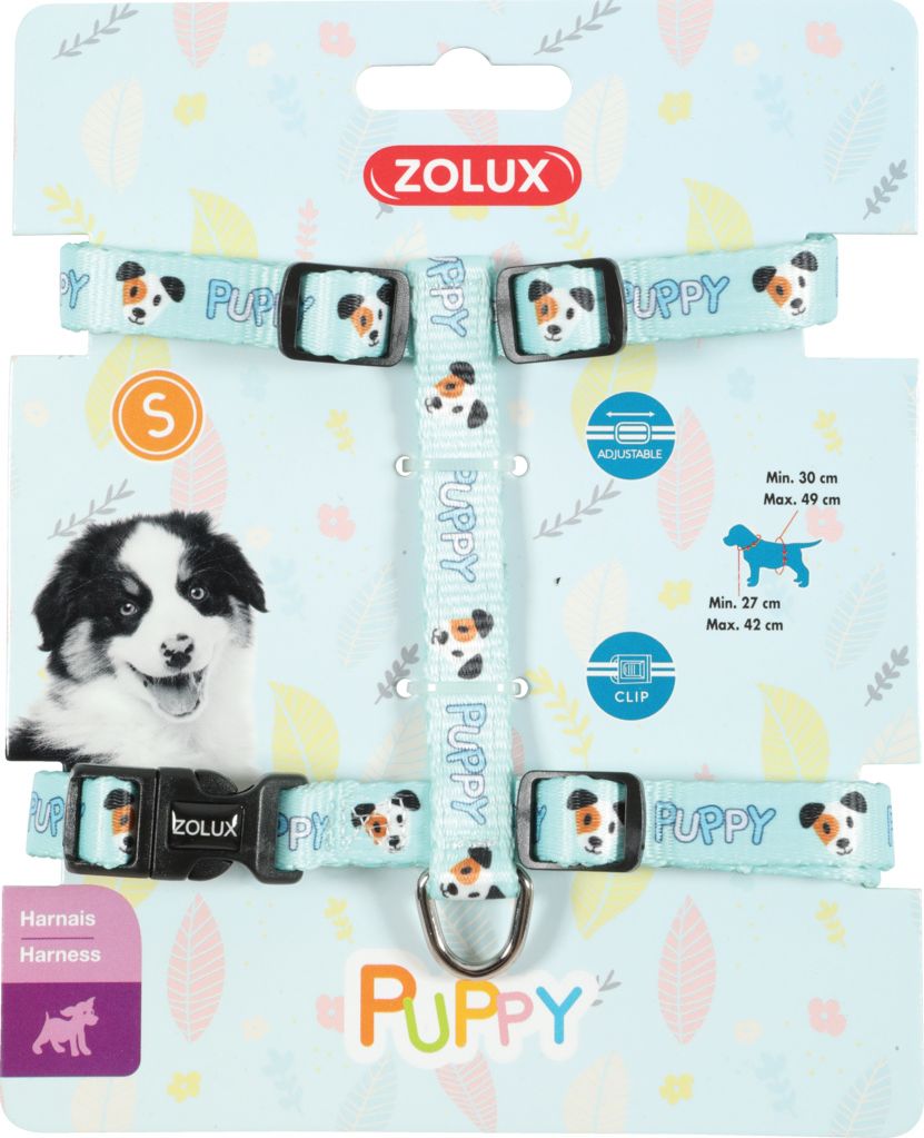 Zolux Szelki Puppy MASCOTTE 13 mm kol. niebieski