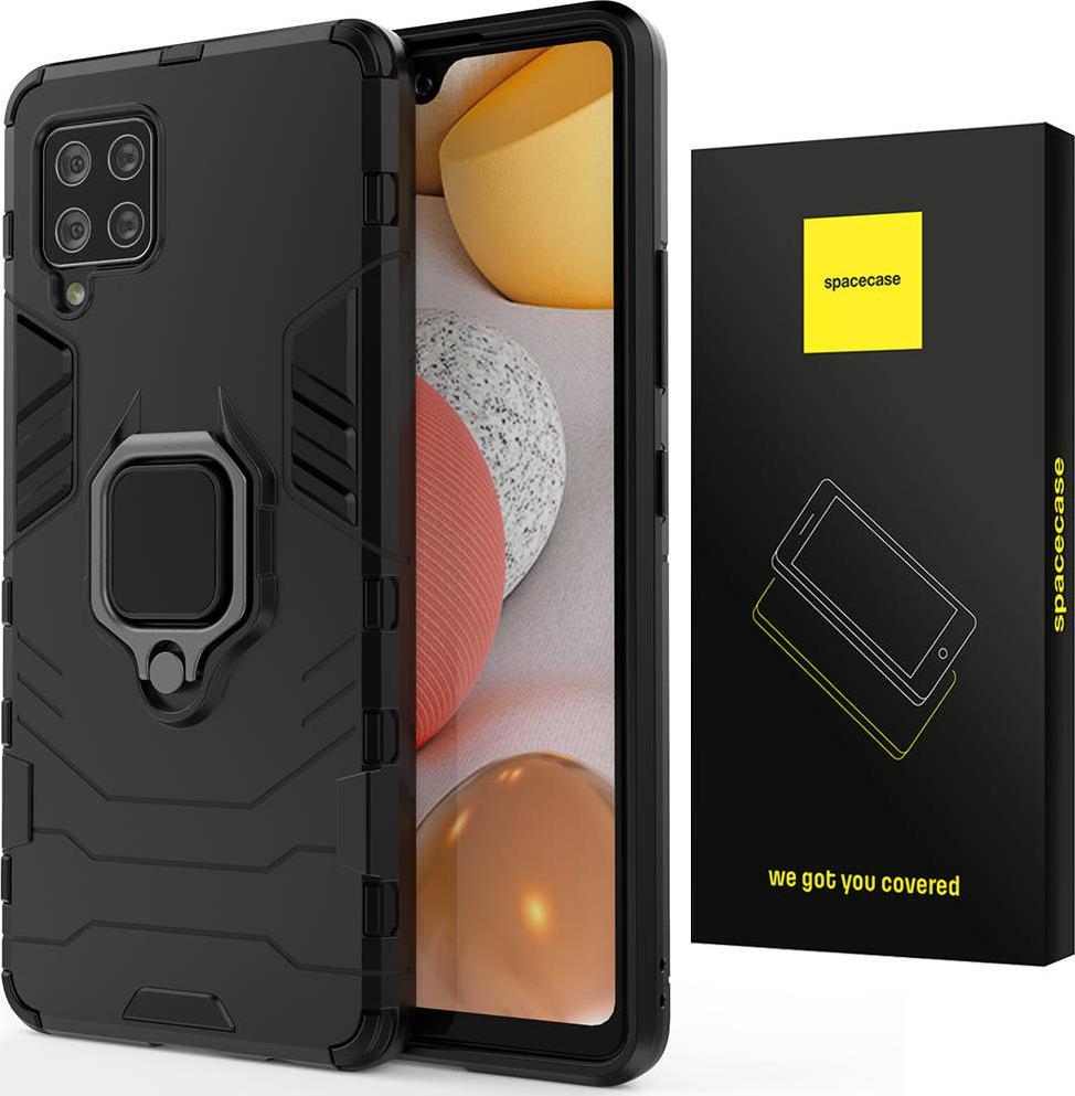 SpaceCase ETUI PANCERNE SPACECASE X-RING UCHWYT MAGNETYCZNY UCHWYT RING CASE OBUDOWA PLECKI GALAXY A42 5G CZARNY