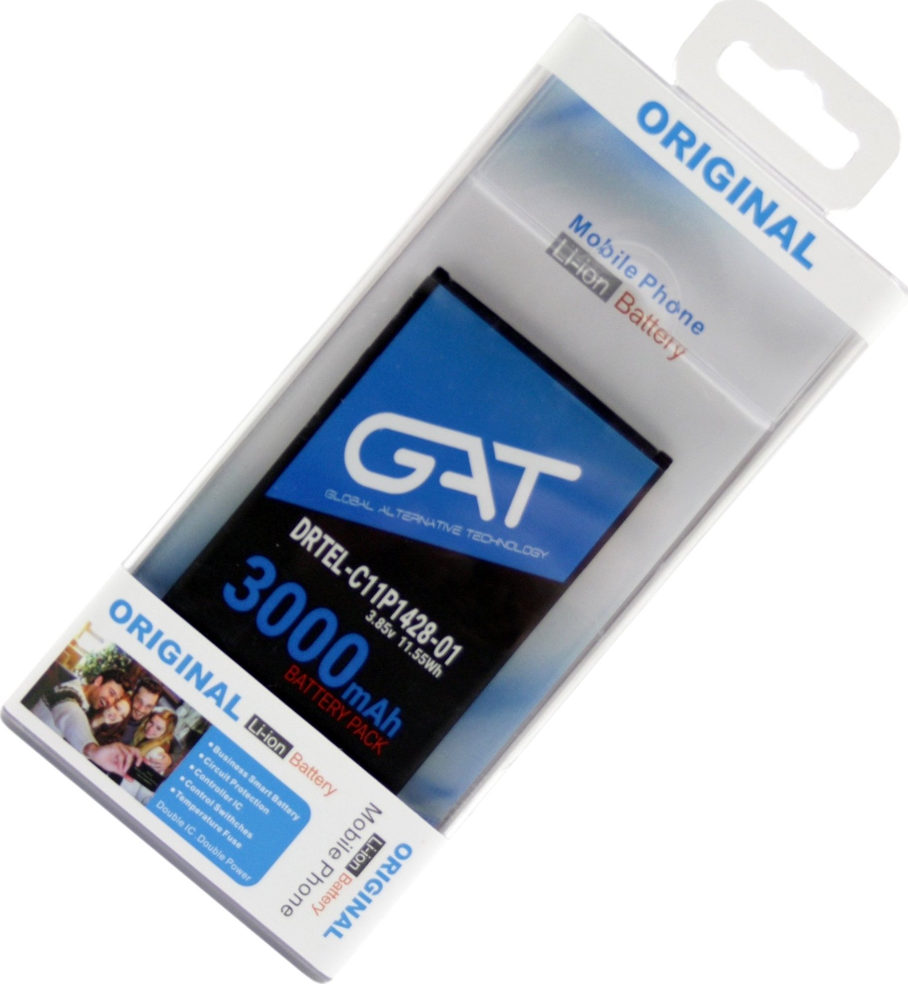 Bateria GAT Bateria Asus Zenfone 2 Ze500Kl C11P1428 3000Ma Gat