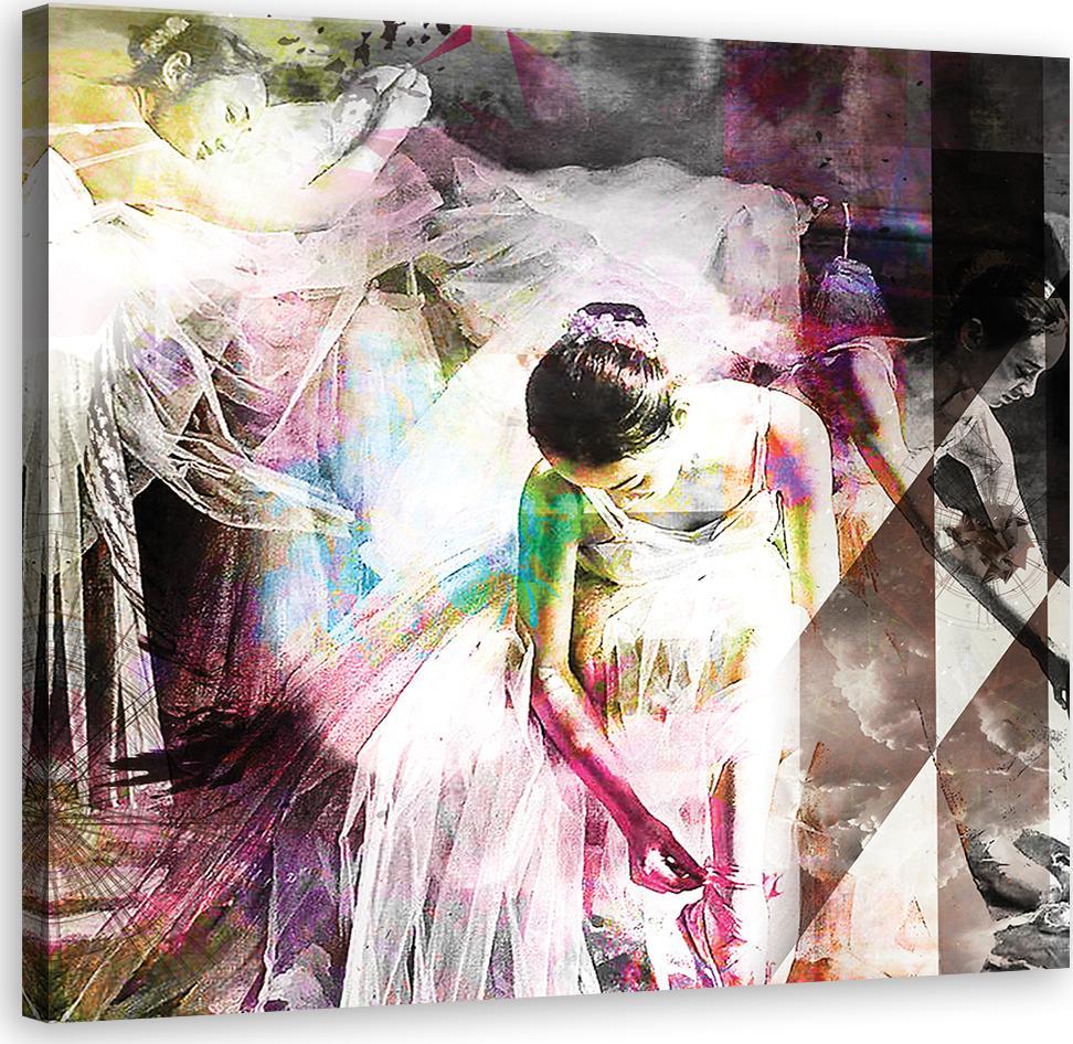 Feeby OBRAZ NA PŁÓTNIE Baletnica Kobieta 80x80
