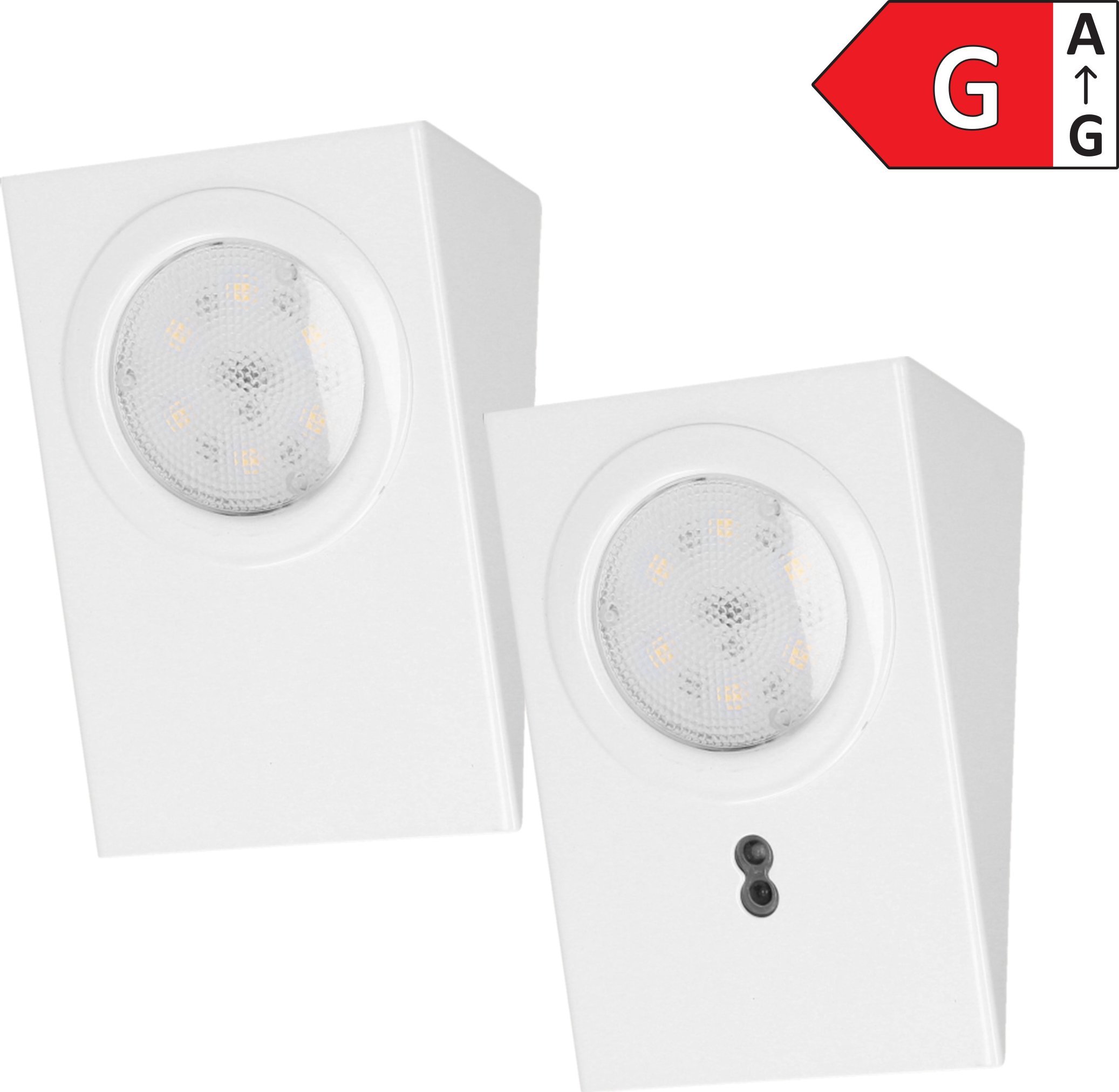 Orno Zestaw opraw podszafkowych MAKAN LED 2W, 180lm, 4000K, z wyłącznikiem bezdotykowym, biały