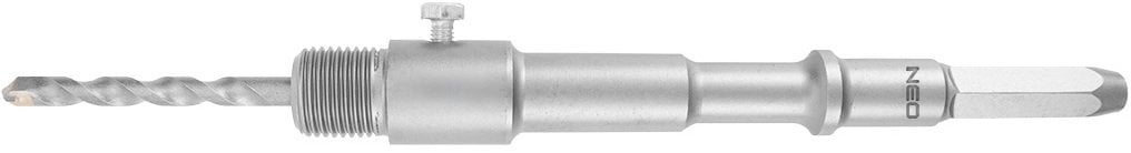 Neo Tools Adapter HEX i wiertło prowadzące M22 200 mm