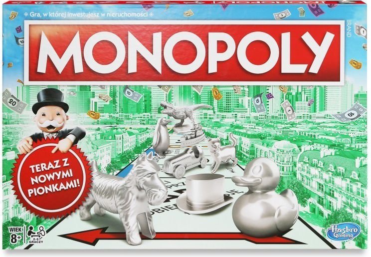 Hasbro Gra planszowa Monopoly Klasyczne z nowymi pionkami
