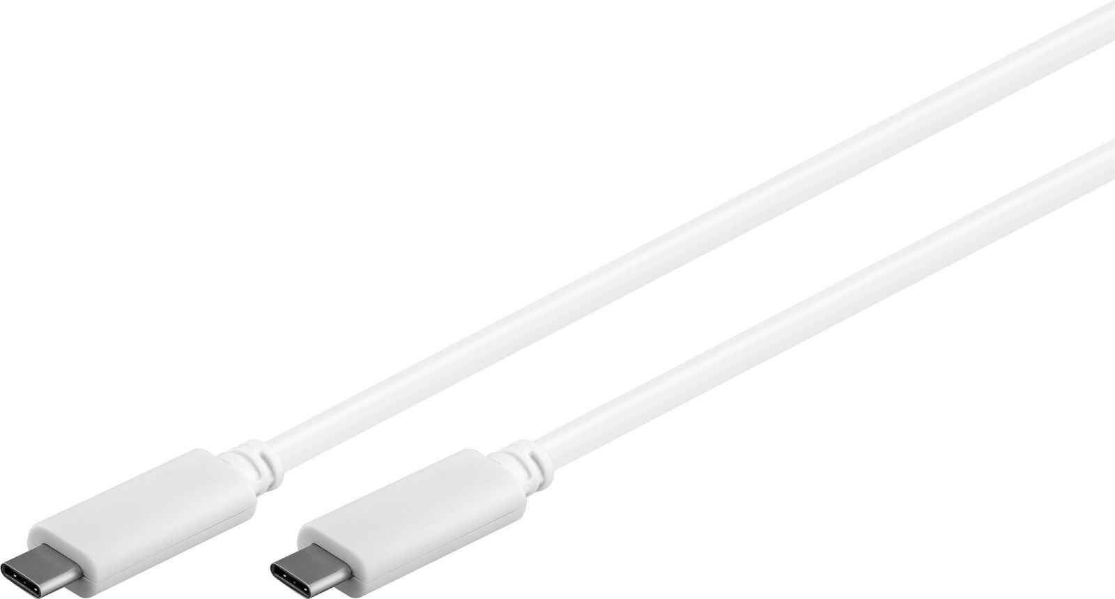 Kabel USB MicroConnect USB-C - USB-C 1 m Biały (USB3.1CC1W)