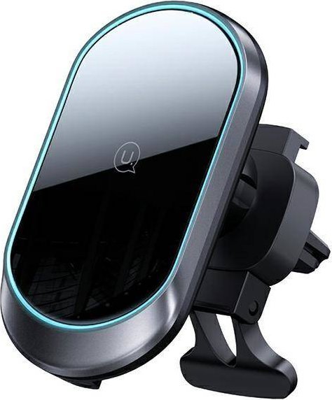 Usams Magnetyczny uchwyt USAMS Wireless Charging 15W Air Vent czarny/black CD182ZJ01