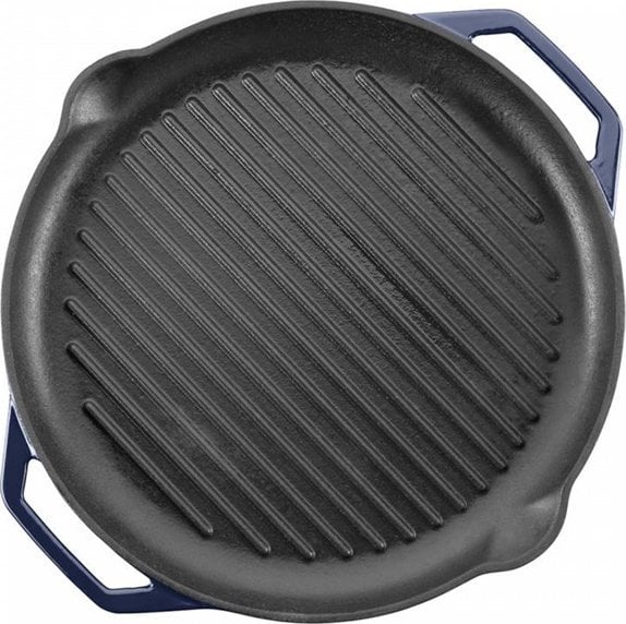 Patelnia Sourcing grillowa Emaliowana 34cm