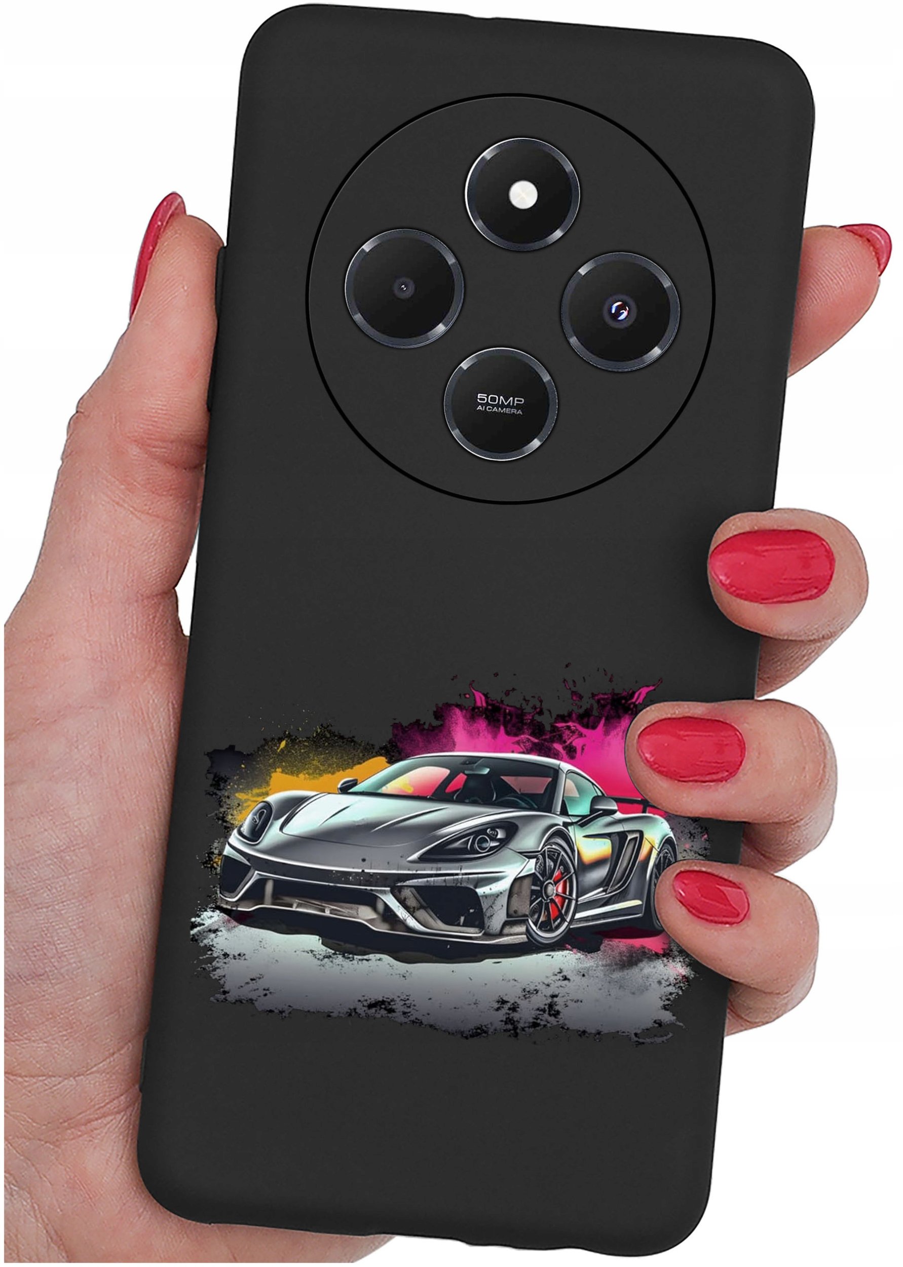 Etui do Xiaomi Redmi 14C WZORY |SILIKONOWE MATT CASE + SZKŁO 9H