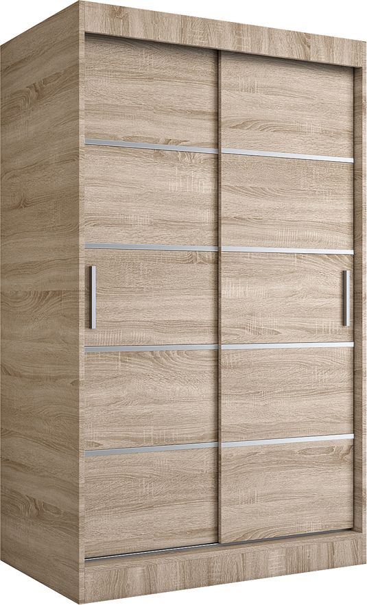 Elior Szafa przesuwna w kolorze dąb sonoma 120 - Livia 3X