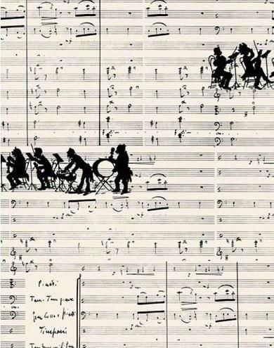 Tassotti Zeszyt ozdobny Muzyka QU305.143 A5/56K linia BR