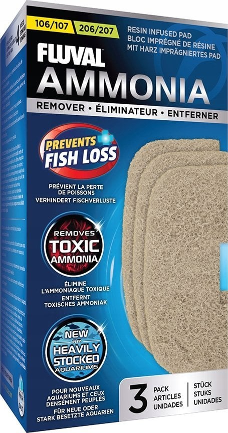 Fluval Wkład redukujący związki azotowe Ammonia Remover 107/207, 3szt./op.