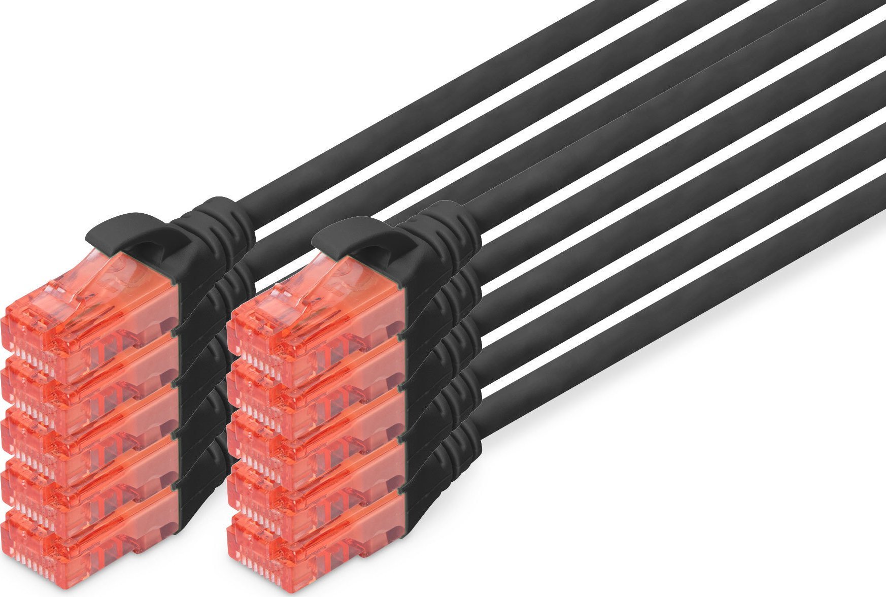 Digitus DIGITUS 10er CAT 6 U/UTP Patchkabel 1m schwarz