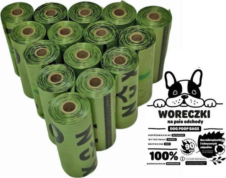 XXXXXXXX_Inny (Noname) Woreczki na psie odchody biodegradowalne bio 10x15szt